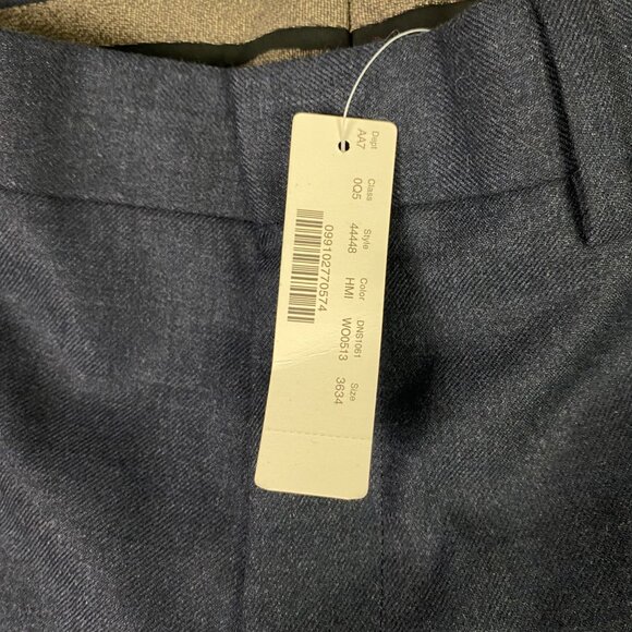 J.CREW Bowery Wool Dress Pants Trousers Blue Men's 36 x 34 Measures 37 x 33 NWT - Picture 7 of 16
